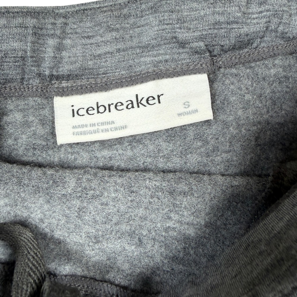 Icebreaker Women's Fleece Merino Wool Midi Skirt‎ Size S Gray Slits Pockets - Picture 2 of 9